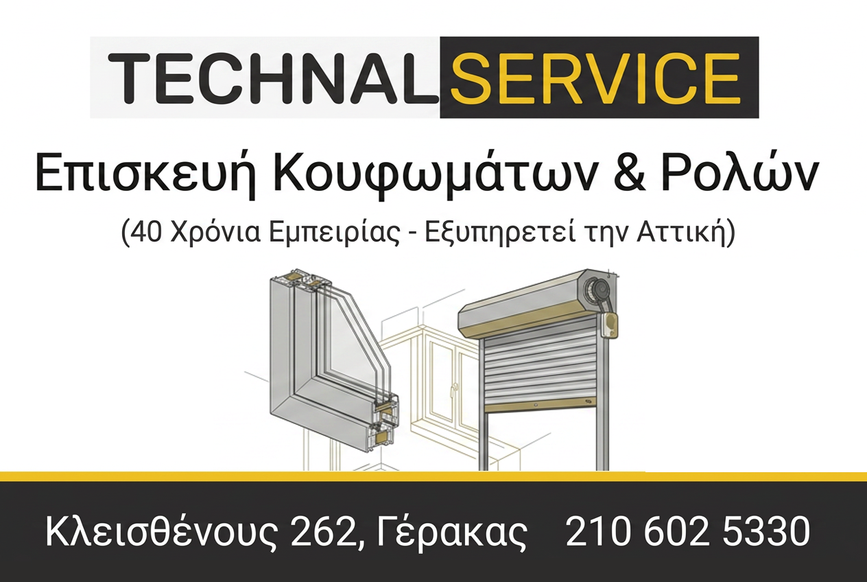Technal Service – Επισκευή Κουφωμάτων & Ρολών